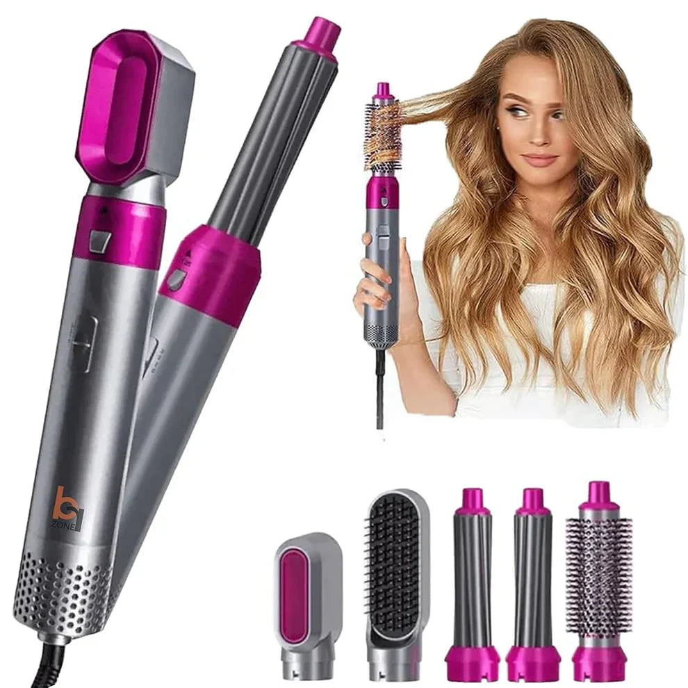 𝙉𝙤𝙤𝙧é 𝙂𝙡𝙤𝙬™ Hot Hair Brush 5 in 1 – فرشاة الشعر الساخنة 5 في 1