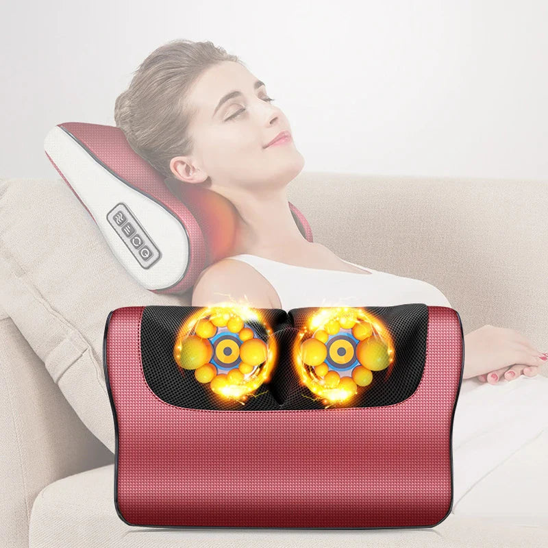 𝙉𝙤𝙤𝙧é 𝙂𝙡𝙤𝙬™ Red Pillow Massager – جهاز تدليك الوسادة الحمراء