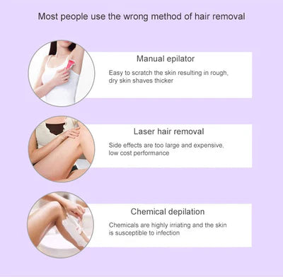 𝙉𝙤𝙤𝙧é 𝙂𝙡𝙤𝙬™Purple Epilator – آلة إزالة الشعر البنفسجية