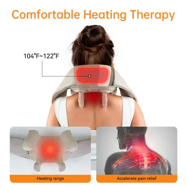 𝙉𝙤𝙤𝙧é 𝙂𝙡𝙤𝙬™ Kneading Massager (Shoulder and Neck) – مدلك عجن للكتف والرقبة