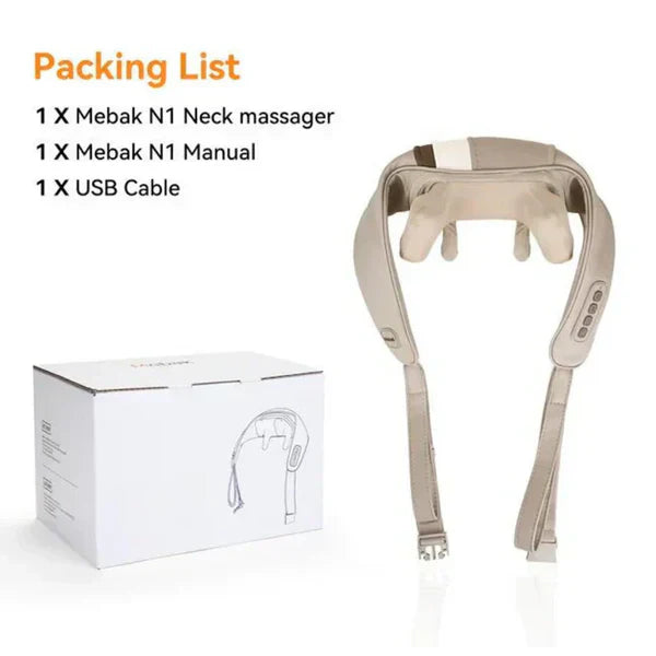 𝙉𝙤𝙤𝙧é 𝙂𝙡𝙤𝙬™ Kneading Massager (Shoulder and Neck) – مدلك عجن للكتف والرقبة