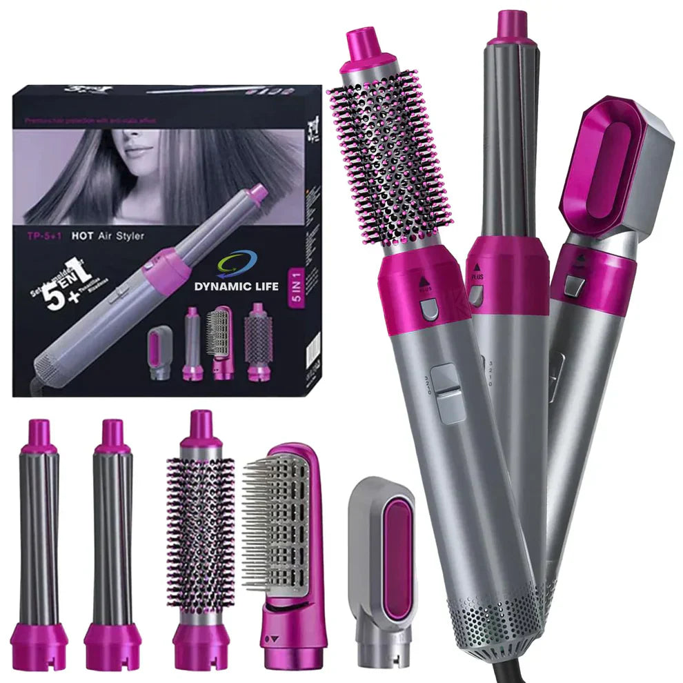 𝙉𝙤𝙤𝙧é 𝙂𝙡𝙤𝙬™ Hot Hair Brush 5 in 1 – فرشاة الشعر الساخنة 5 في 1